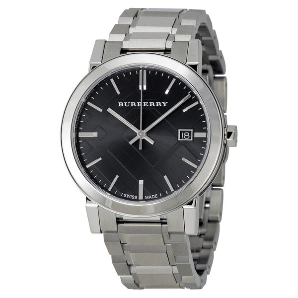 Burberry Black Dial Stainless Steel Unisex Watch BU9001 - Watches of New Zealand