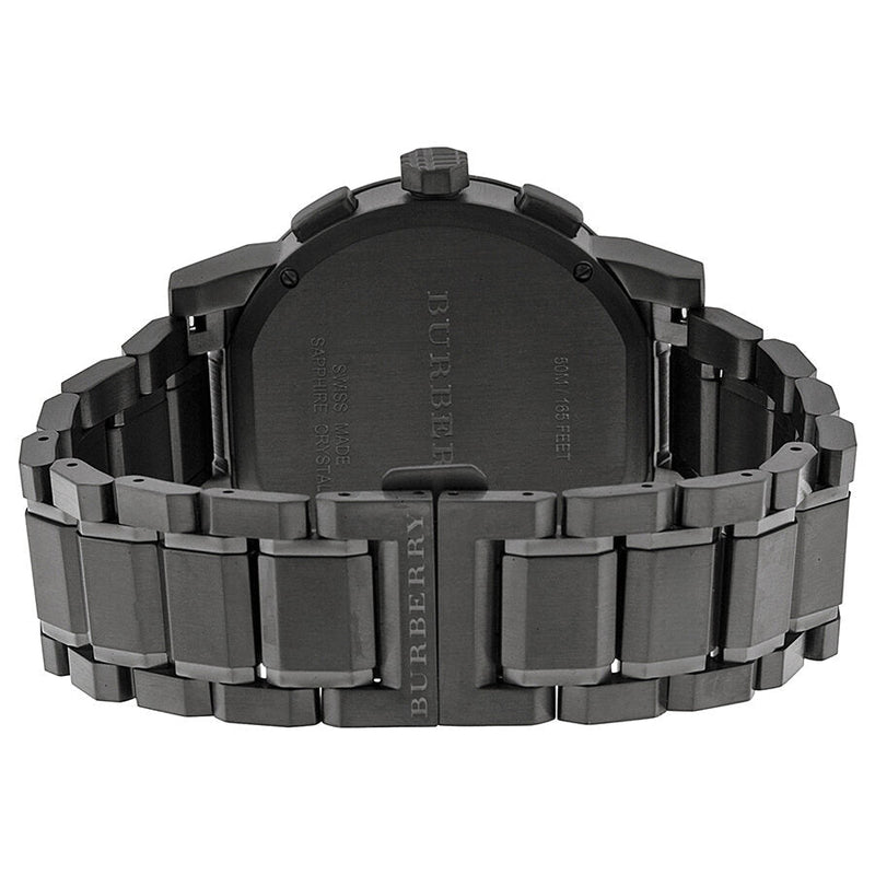 Burberry Chronograph Dark Grey Dial Black Ion-plated Men's Watch BU9354 - Watches of New Zealand #3