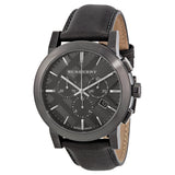 Burberry Chronograph Dark Grey Dial Dark Grey Leather Men's Watch BU9364 - Watches of New Zealand