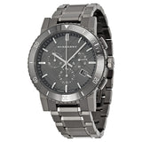 Burberry Chronograph Gunmetal Dial  Grey Ion-plated Stainless Steel Men's Watch BU9381 - Watches of New Zealand