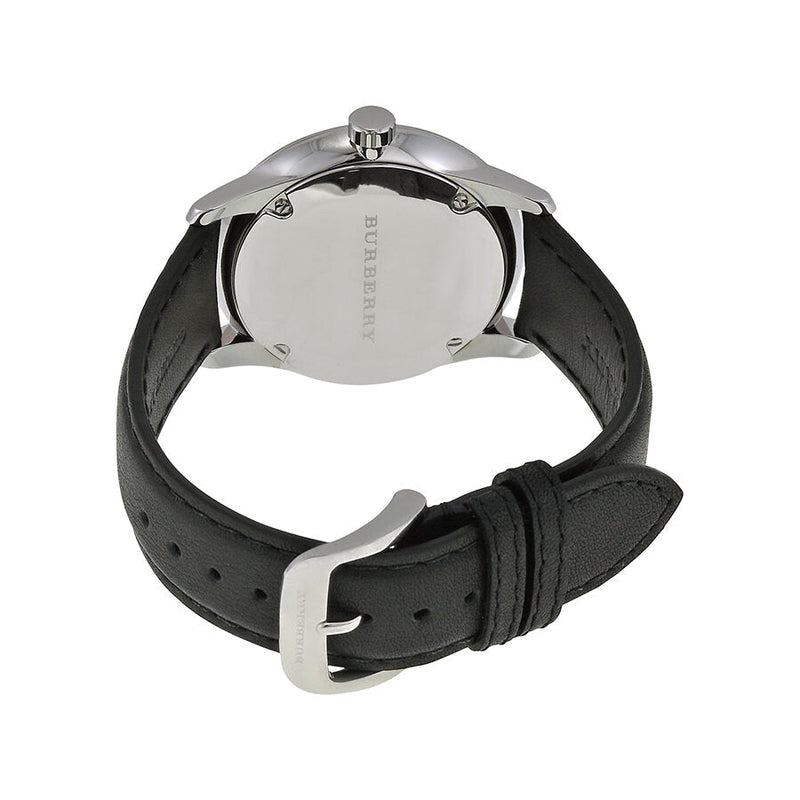 Burberry Classic Round Beige Dial Black Leather Men's Watch BU10000 - Watches of New Zealand #3