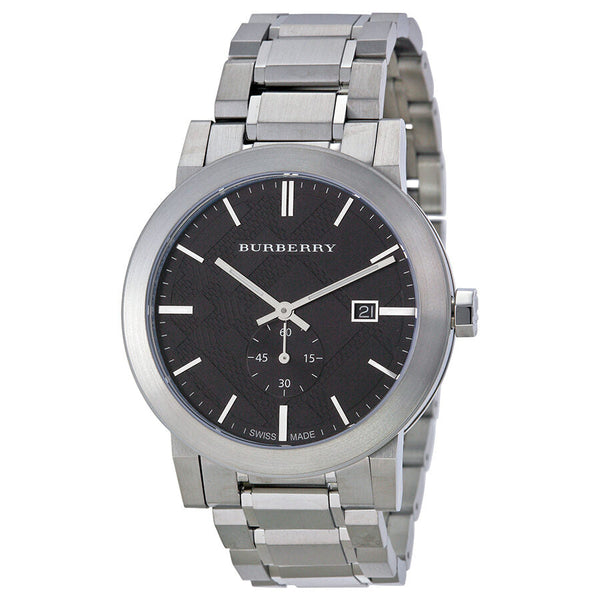 Burberry Dark Grey Dial Stainless Steel Men's Watch BU9901 - Watches of New Zealand
