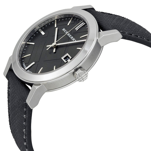 Burberry Grey Dial Black Polyvinyl Strap Men's Watch BU9030 - Watches of New Zealand #2