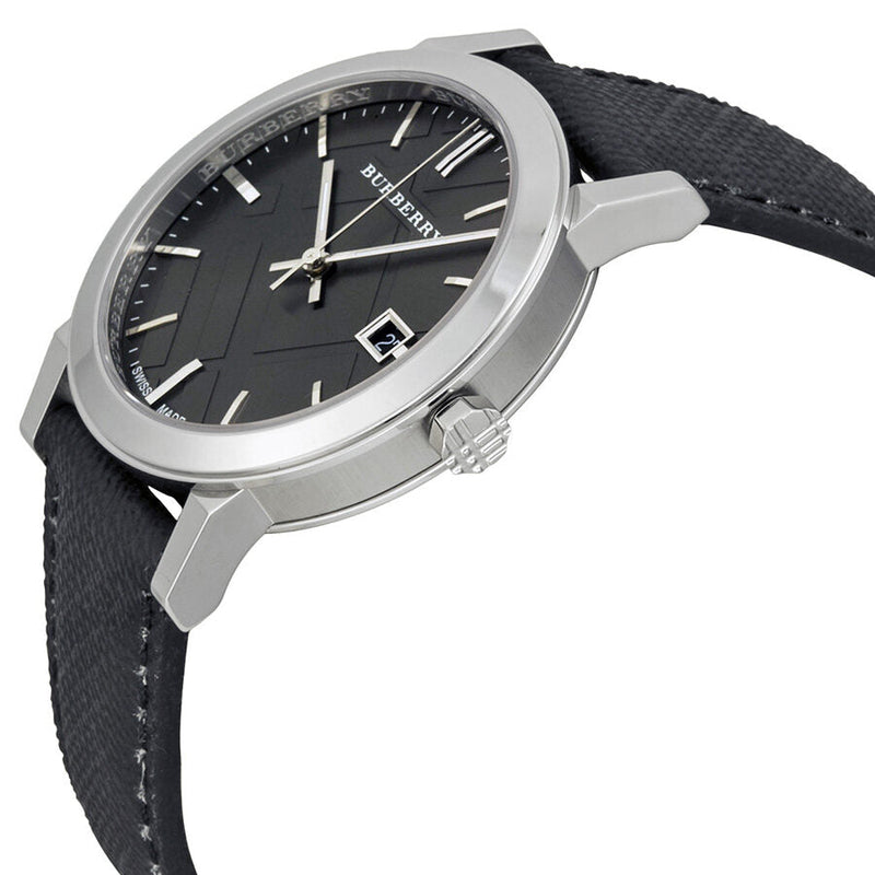 Burberry Grey Dial Black Polyvinyl Strap Men's Watch BU9030 - Watches of New Zealand #2