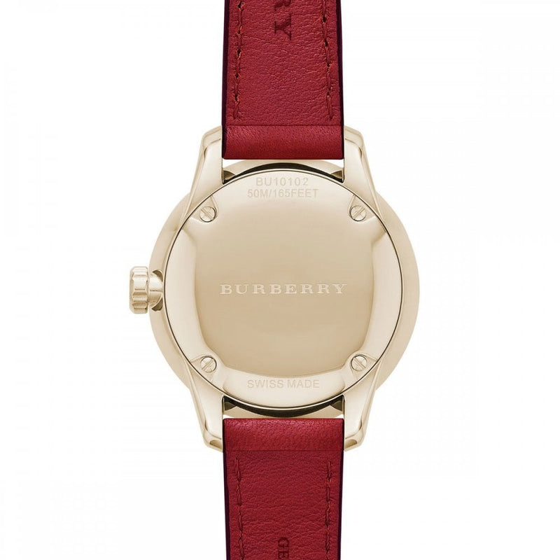 BURBERRY Ladies The Classic Round Leather Strap Women's Watch BU10102 - Watches of New Zealand #3