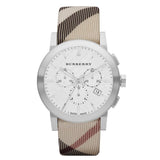 Burberry Mens City Leather Strap Nova Check Men's Watch   BU9357 - Watches of New Zealand