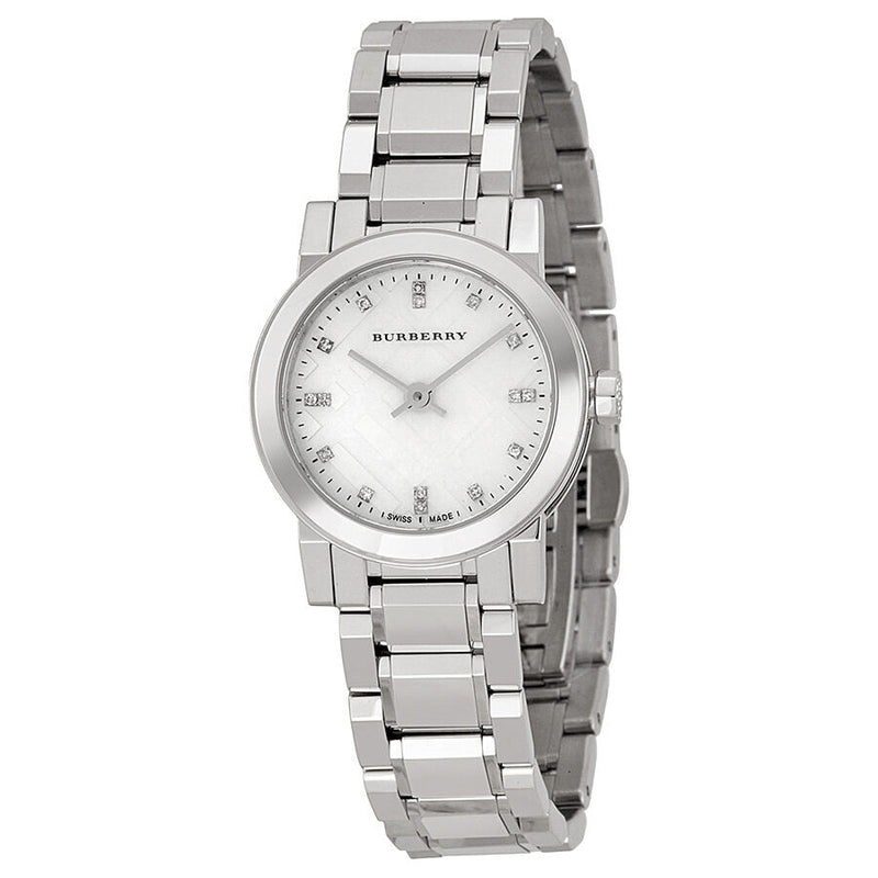 Burberry Mother of Pear diamond set Stainless Steel Ladies Watch BU9224 - Watches of New Zealand