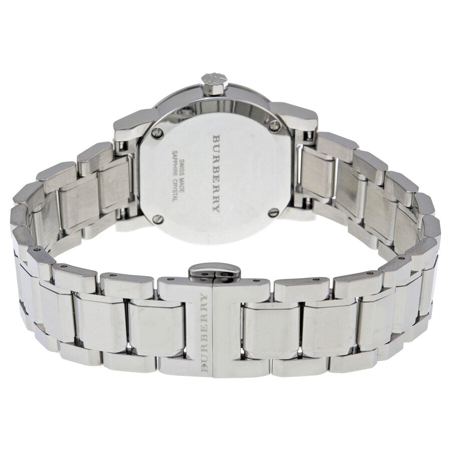 Burberry The City Diamond Hour Markers Silver Dial Silver Stainless Steel Women's Watch BU9230