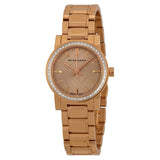 Burberry Rose Dial Diamond-set Bezel Rose Gold-tone Ladies Watch BU9225 - Watches of New Zealand