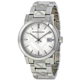Burberry Silver Check Stamped Dial Stainlkess Steel Ladies Watch BU9144 - Watches of New Zealand