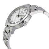 Burberry Silver Check Stamped Dial Stainlkess Steel Ladies Watch BU9144 - Watches of New Zealand #2