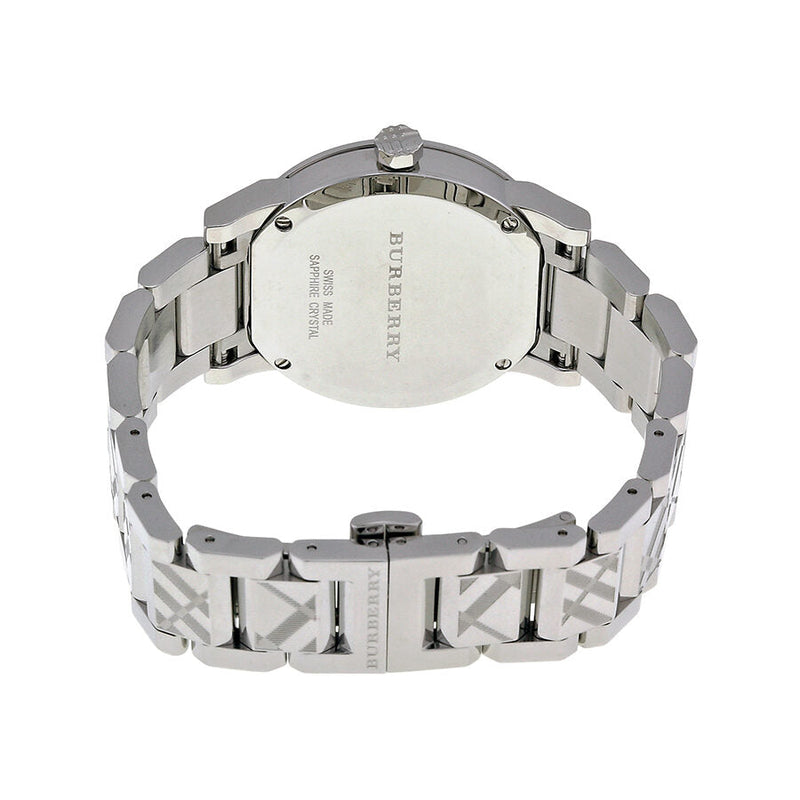 Burberry Silver Check Stamped Dial Stainlkess Steel Ladies Watch BU9144 - Watches of New Zealand #3