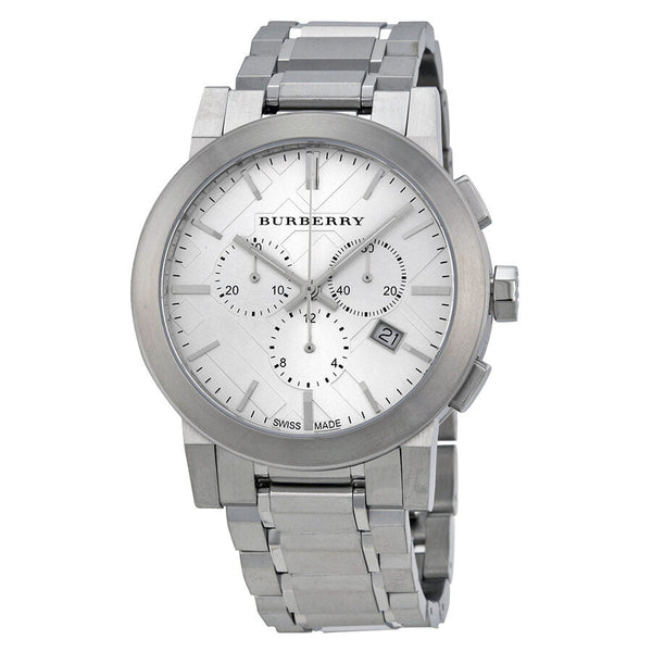 Burberry Silver Dial Chronograph Stainless Steel Men's Watch BU9350 - Watches of New Zealand