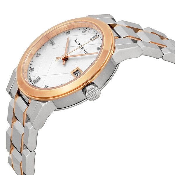 Burberry Silver Dial Two-tone Ladies Watch BU9127 - Watches of New Zealand #2