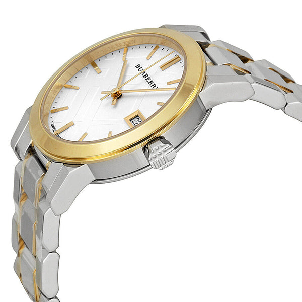 Burberry Silver Dial Two-tone Silver and Gold-tone Bracelet Ladies Watch BU9115 - Watches of New Zealand #2