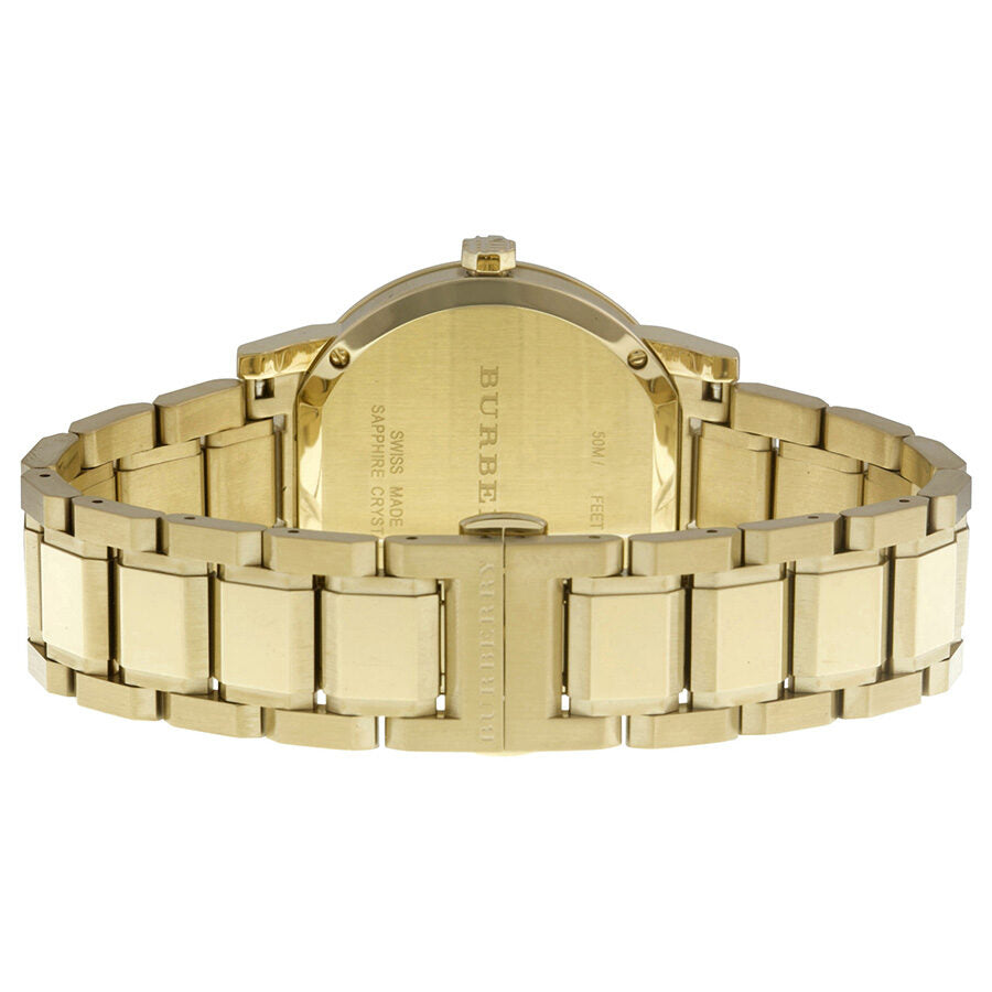 Burberry The City Champagne Dial Gold-tone Unisex Watch BU9033