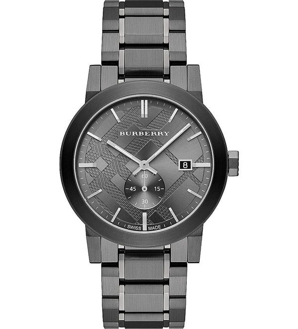 Burberry The City Gunmetal  Dial Steel Men's Watch BU9902 - Watches of New Zealand