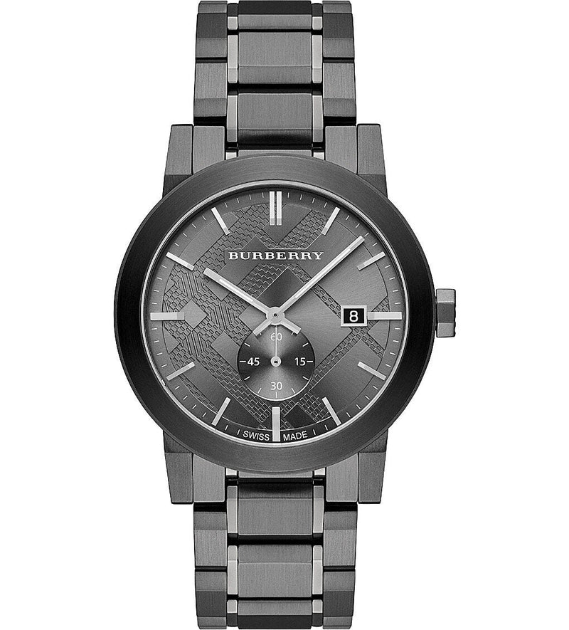 Burberry The City Gunmetal  Dial Steel Men's Watch BU9902 - Watches of New Zealand
