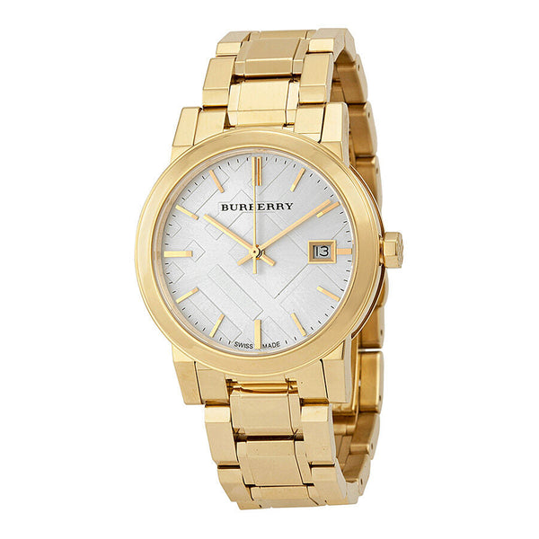 Burberry White Dial Gold-tone Ladies Watch BU9103 - Watches of New Zealand