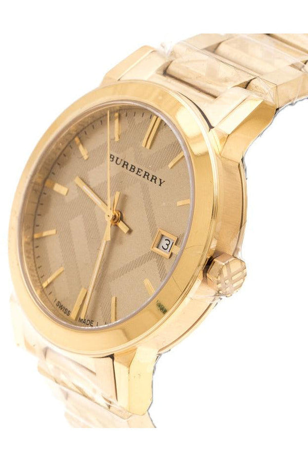Burberry Men’s Swiss Made Stainless Steel Gold Dial Men's Watch BU9038 - Watches of New Zealand #2