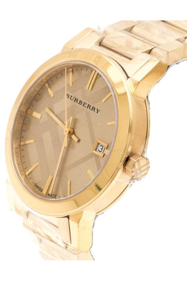 Burberry Men’s Swiss Made Stainless Steel Gold Dial Men's Watch BU9038 - Watches of New Zealand #2