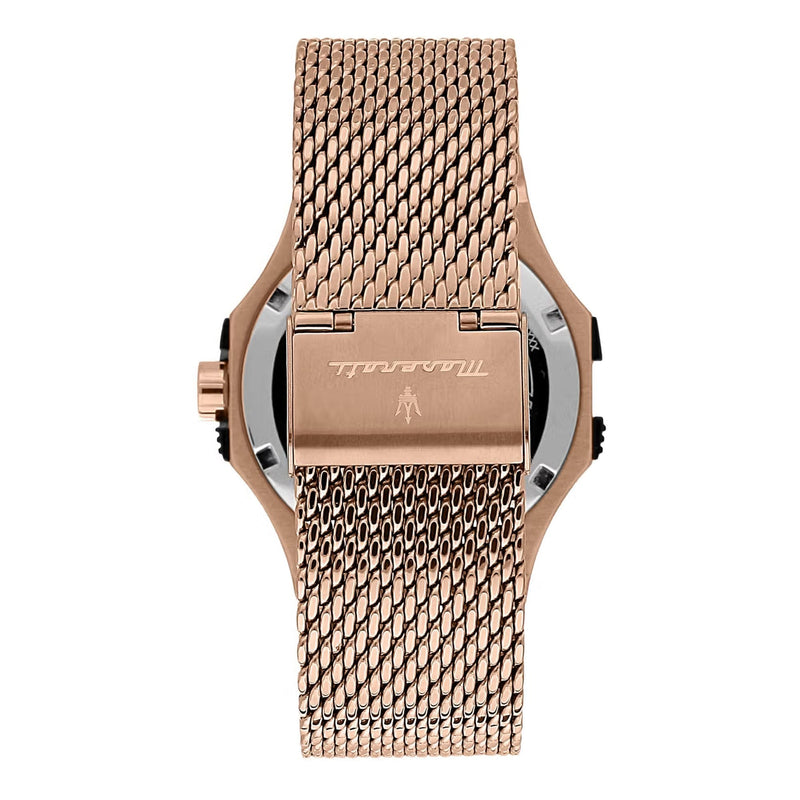 Maserati Potenza Rose Gold Mesh Bracelet  R8853108009 - Watches of New Zealand #3