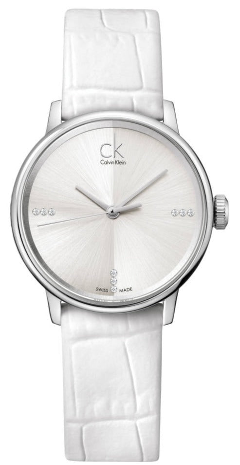 Calvin Klein Accent White Dial Women's Quartz Watch K2Y2Y1KW