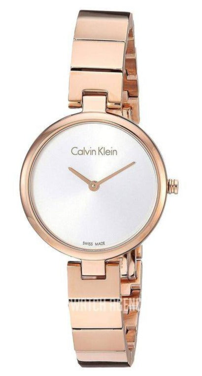 Calvin Klein Authentic Quartz Silver Dial Ladies Watch K8G23646