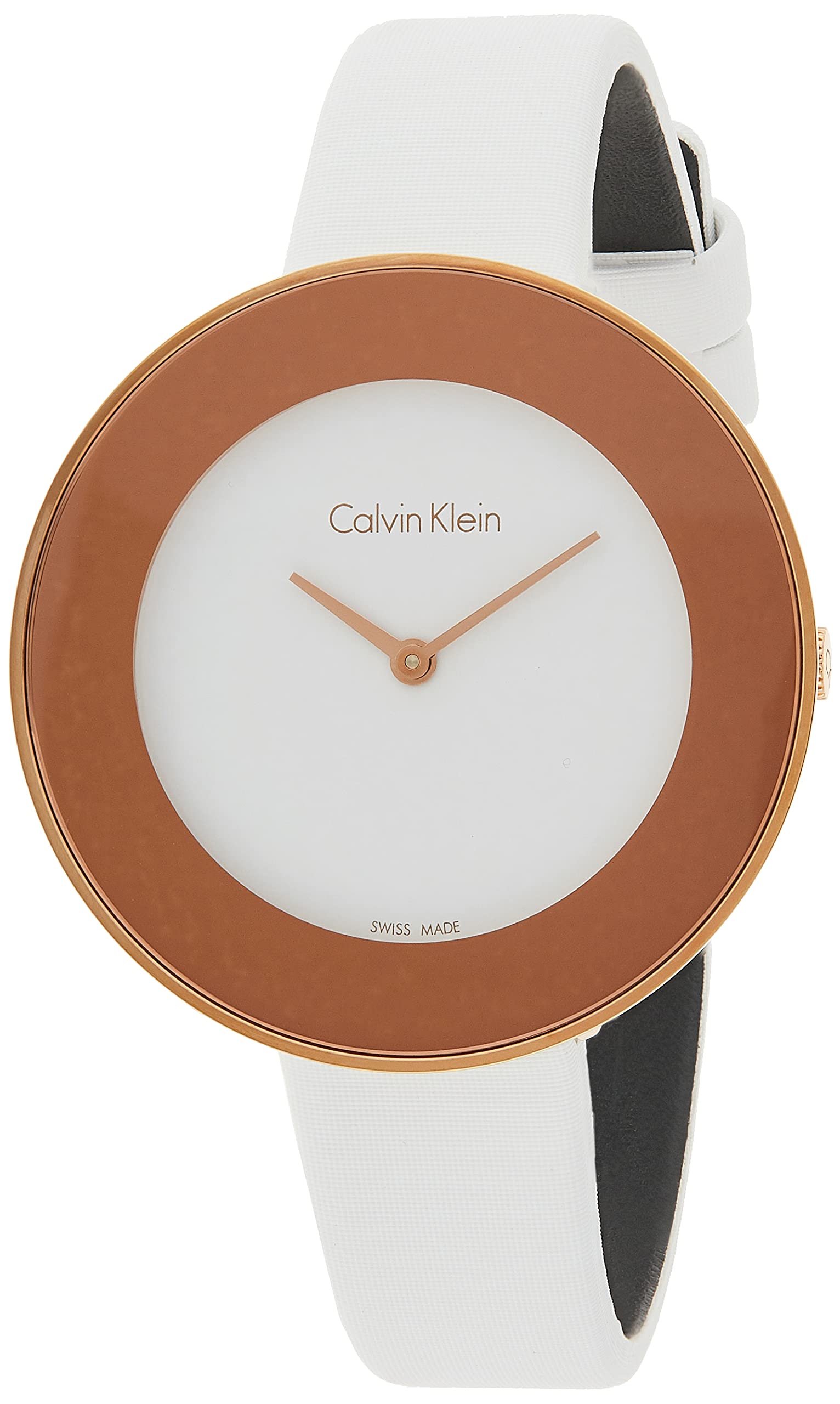 Calvin Klein Chic White Leather Women's Watch K7N236K2