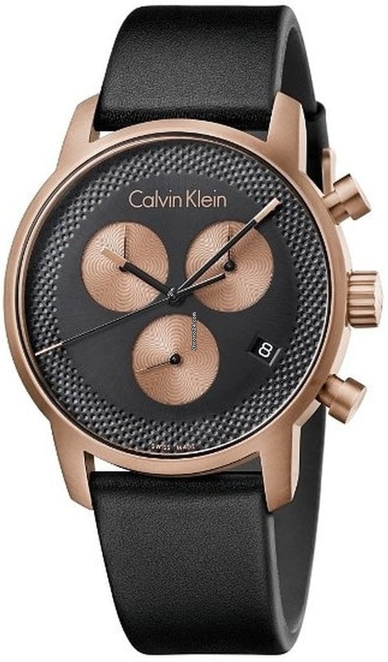 CALVIN KLEINCity Chronograph Quartz Black Dial Men's Watch K2G17TC1