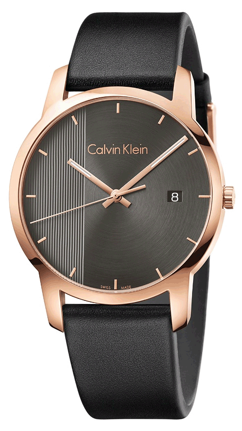 Calvin Klein City Quartz Ebony Black Dial Unisex Watch K2G2G6C3
