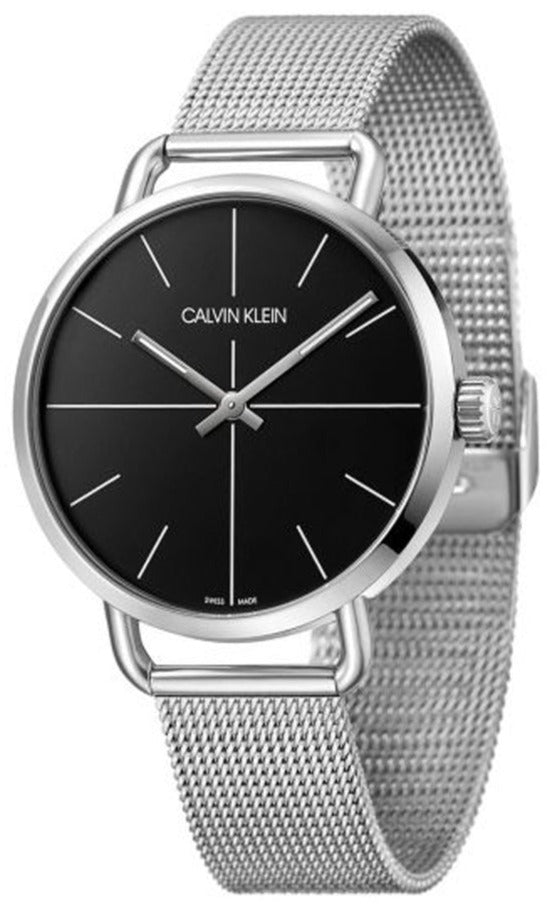 Calvin Klein Even Quartz Black Dial Ladies Watch K7B21121