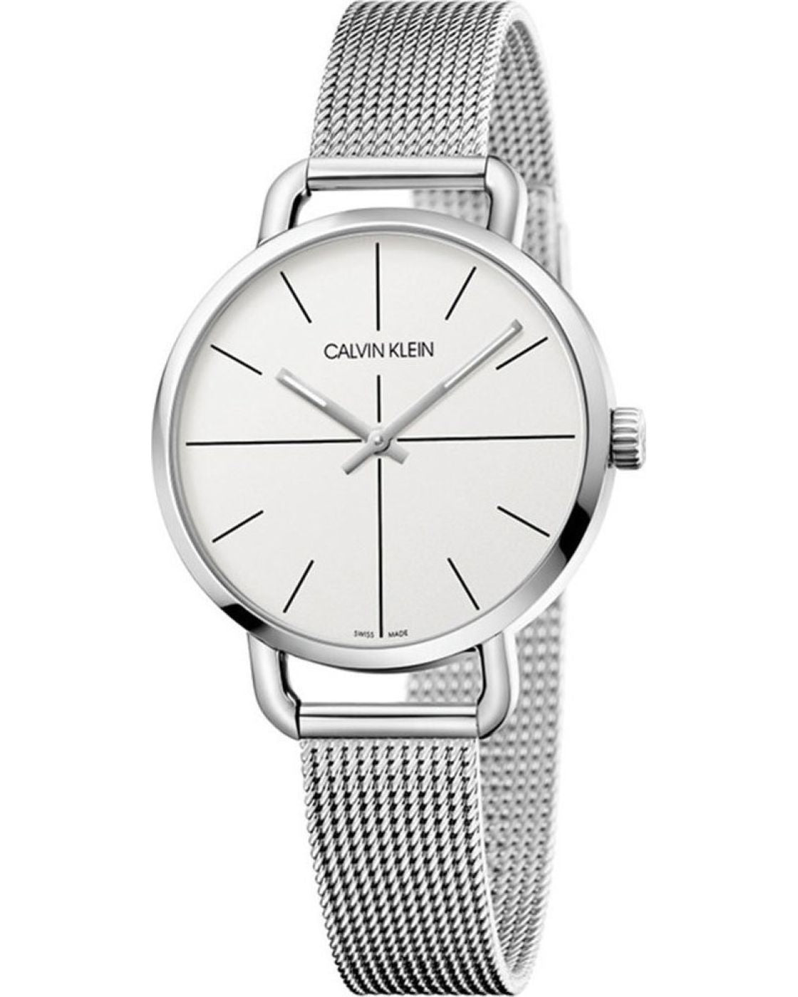 Calvin Klein Even Quartz White Dial Ladies Watch K7B23126