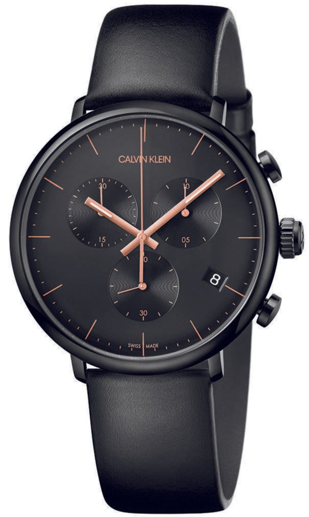 Calvin Klein Highno Chronograph Quartz Black Dial Men's Watch K8M274Cb