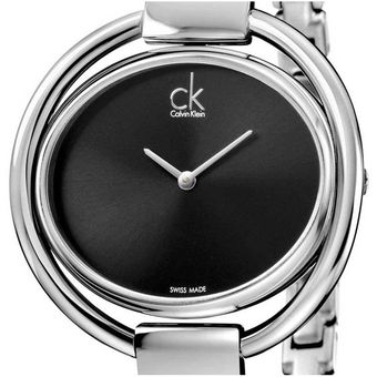 Calvin Klein Impetuous women's watch angled view showing case and bracelet
