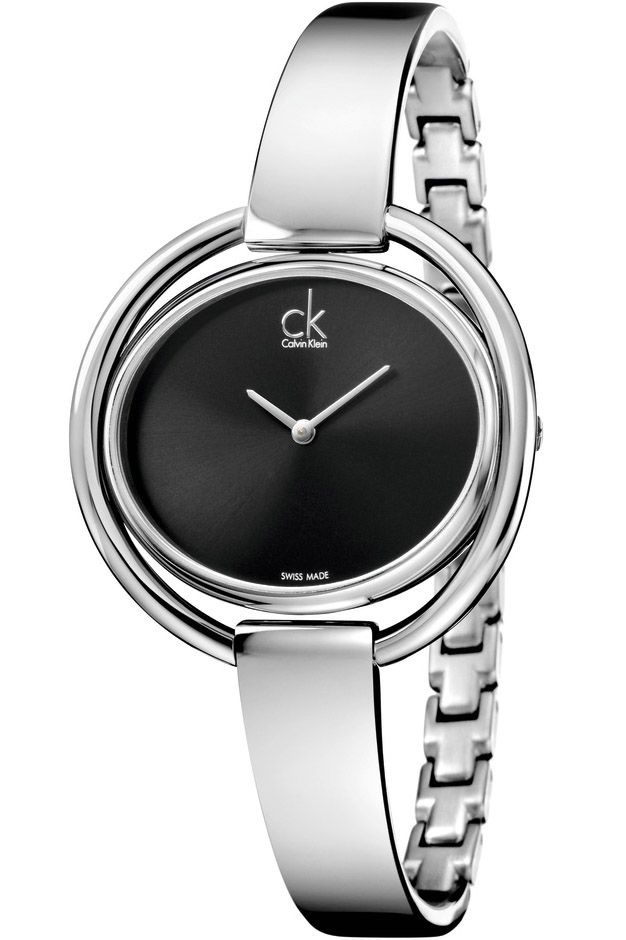 Calvin Klein Impetuous women's quartz watch black dial silver stainless steel