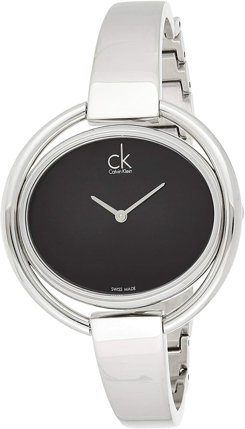 Calvin Klein Impetuous black dial women's watch front view