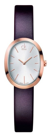 Calvin Klein Incentive White Dial Brown Leather Women's Watch K3P236G6