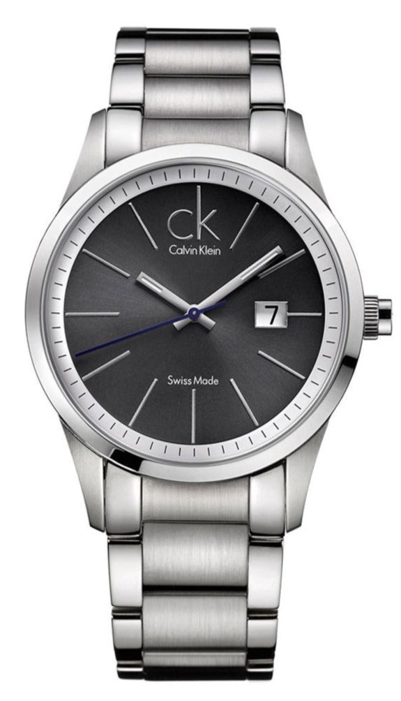 Calvin Klein Black Dial Silver Men's Watch K2246107