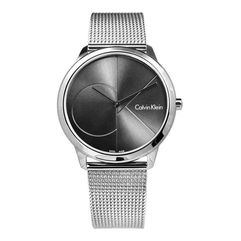 Calvin Klein Unisex Mesh Strap Minimal Watch K3M21123