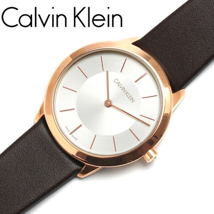 Calvin Klein Minimal Quartz Silver Dial Ladies Watch K3M226G6