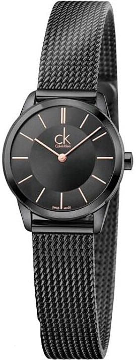 Calvin Klein Black Dial Stainless Steel Strap Ladies Watch K3M23421