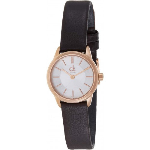 Calvin Klein Rose Gold White Dial Purple Women's Watch  K3m236g6