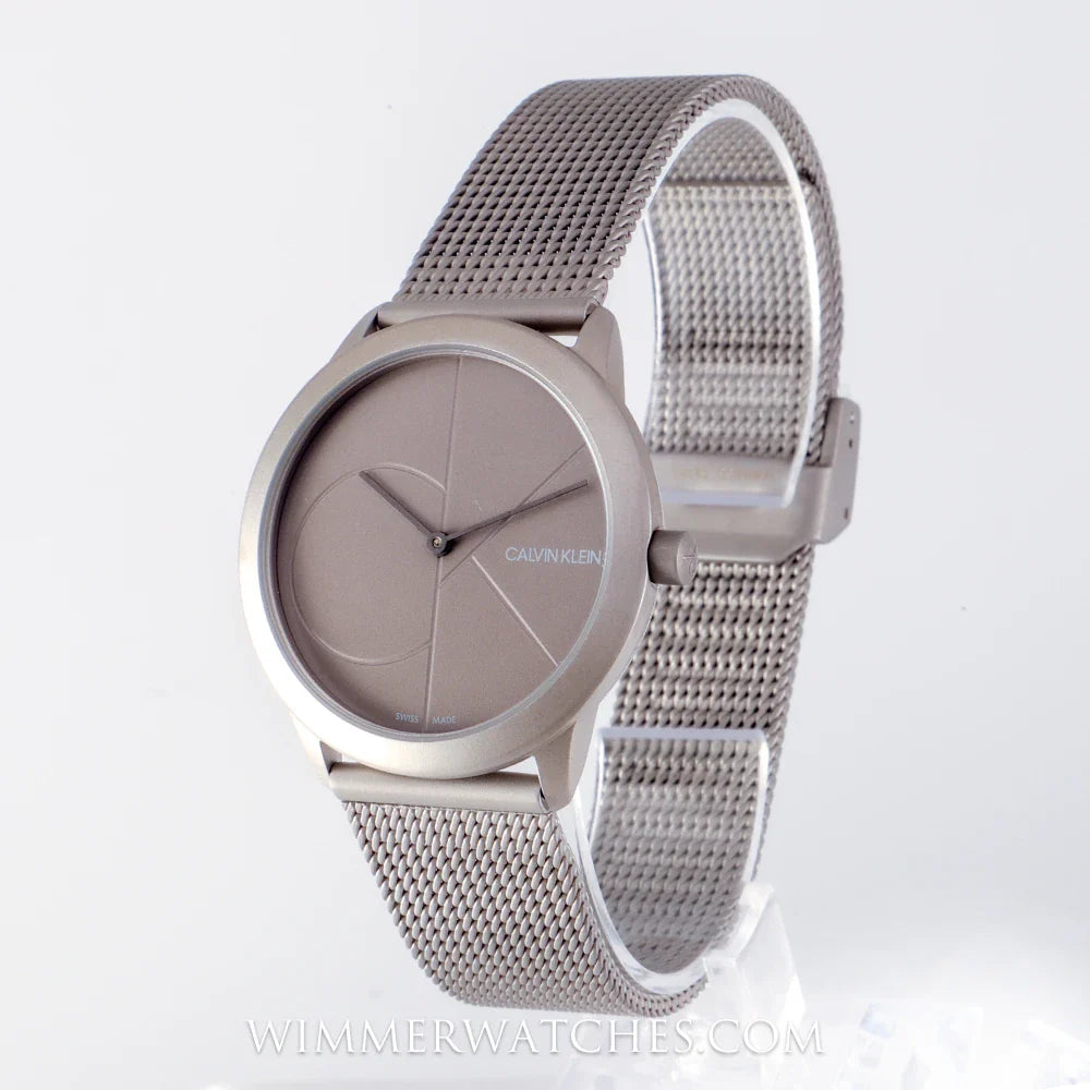 Calvin Klein Minimal Silver Mesh Men's Watch K3M527P4