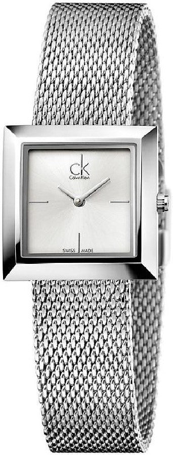 Calvin Klein Damenuhr White Dial Silver Women's Watch K3R23126