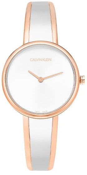 Calvin Klein Rose Gold Silver Women's Watch K4E2N61Y