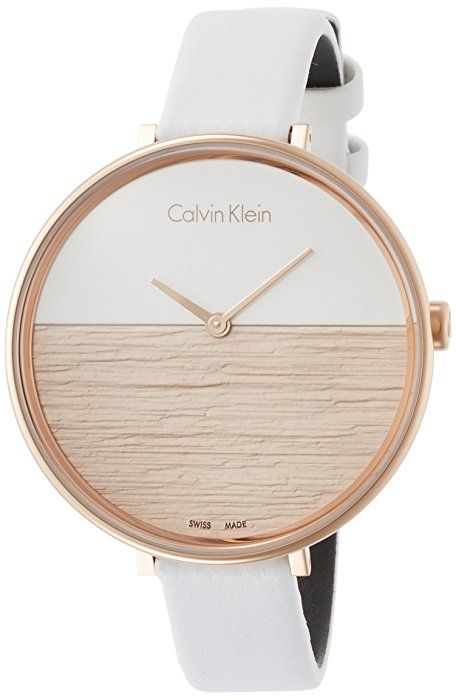CALVIN KLEIN Leather White SWISS MADE Women's Watch K7A236LH
