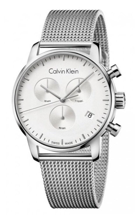 Calvin Klein High Noon Chronograph Quartz Silver Dial Men's Watch K8M27126