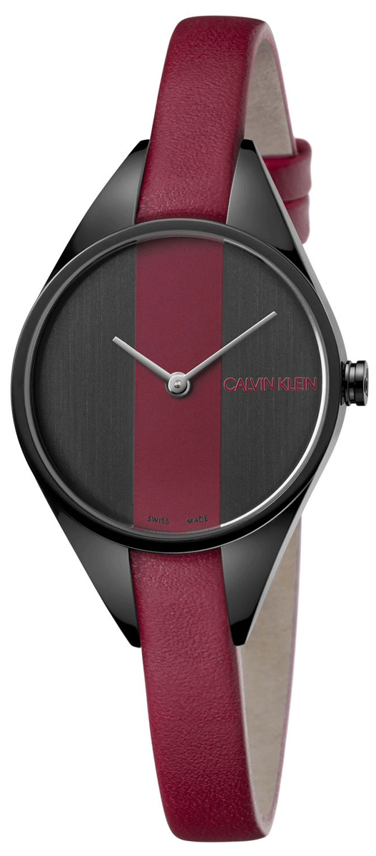 Calvin Klein Rebel Red and Black Dial Ladies Watch K8P237U1