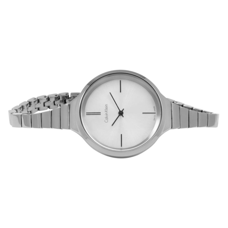 Calvin Klein Lively Silver Dial Stainless Steel Ladies Watch K4U23126